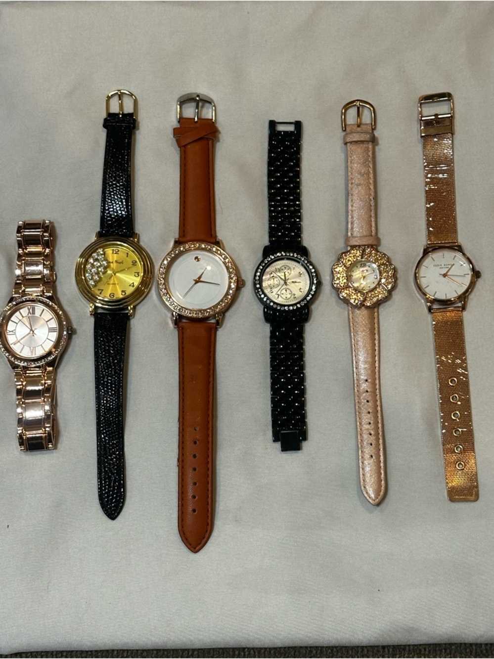 Women's Assorted Fashion Watches in Black, Brown, Gold, Rose Gold, Rhinestones